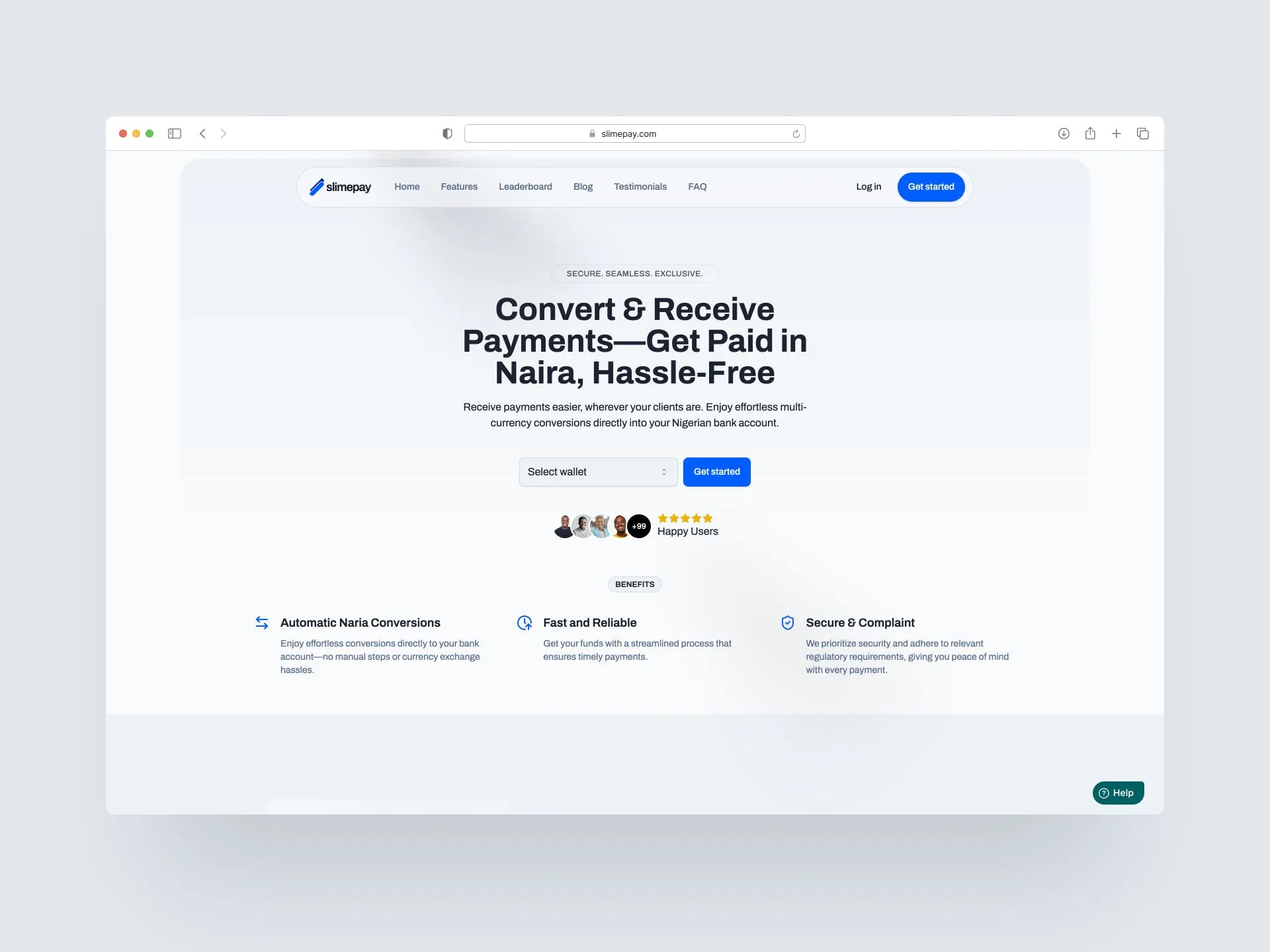 Slimepay homepage hero